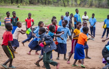Children playing in Zambia