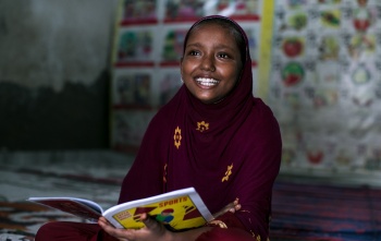 11-year-old Rubina from India