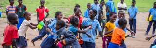 Children playing in Zambia