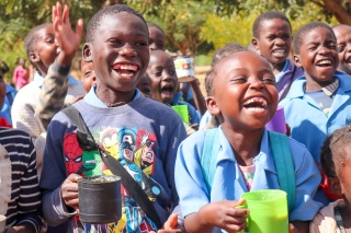 Children in Zambia laughing