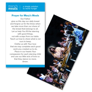 The Marys Meals Prayer card available for download