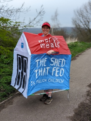 Kathleen Sheridan completes London Marathon 2024 dressed as the shed