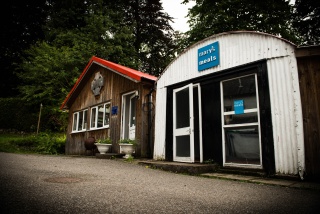 The shed in Dalmally, Scotland, where Mary's Meals was founded