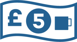 £5 = 50 meals illustration
