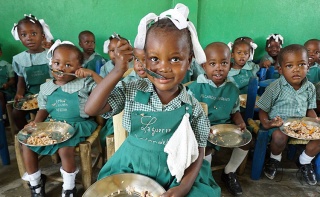 Image of child in Haiti