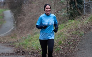 Image of runner in Mary's Meals t shirt